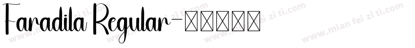 Faradila Regular字体转换